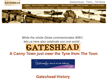 Tablet Screenshot of gateshead-history.com